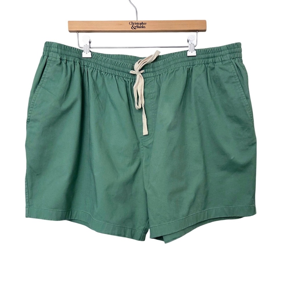 NWT‎ Brooks Brothers Men's XXL Green Casual Stretch Cotton Friday Club Shorts